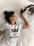 adicats T-Shirt, unisex Katzen T-Shirt