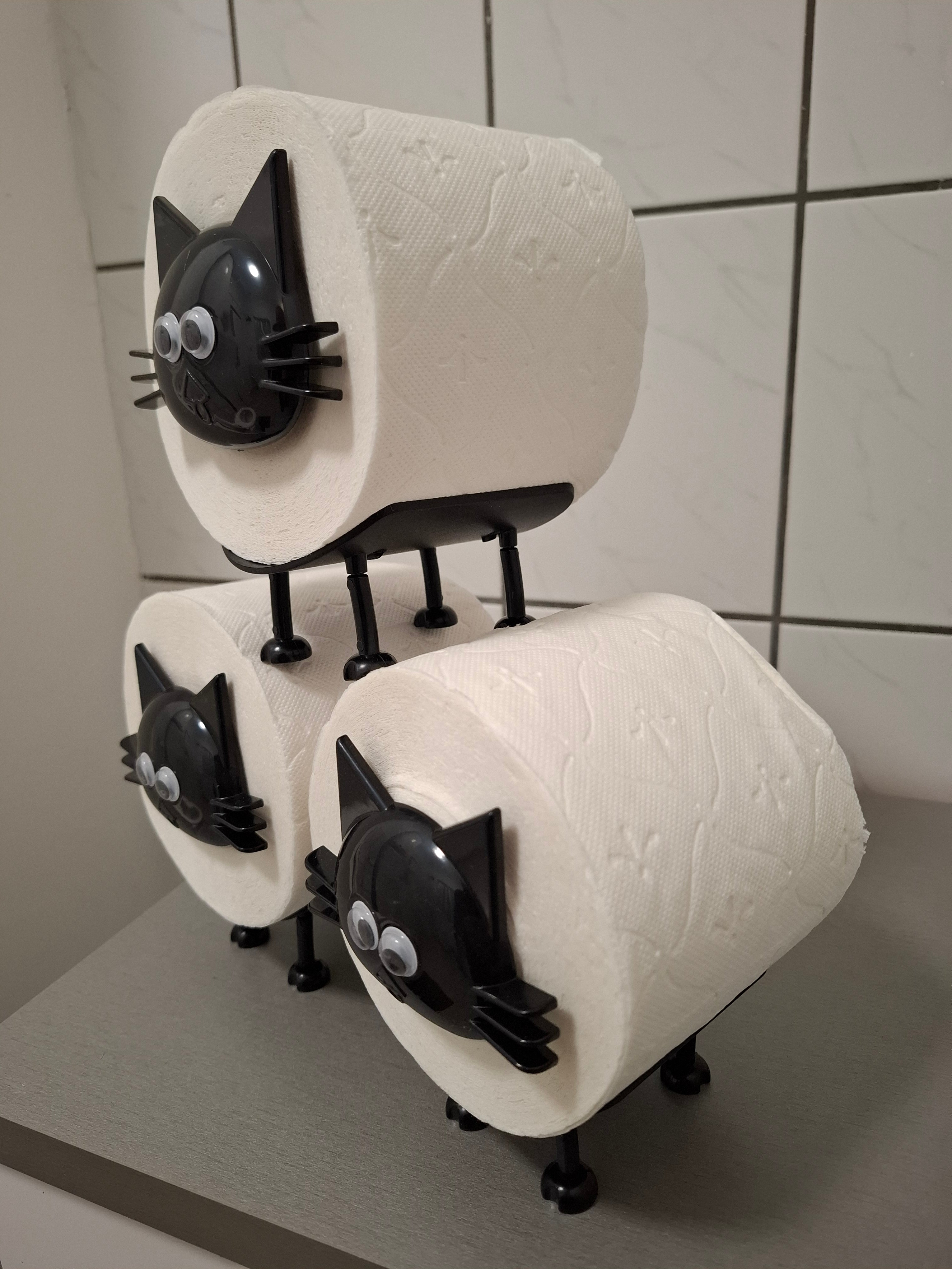 Toilettenpapierhalter Katze