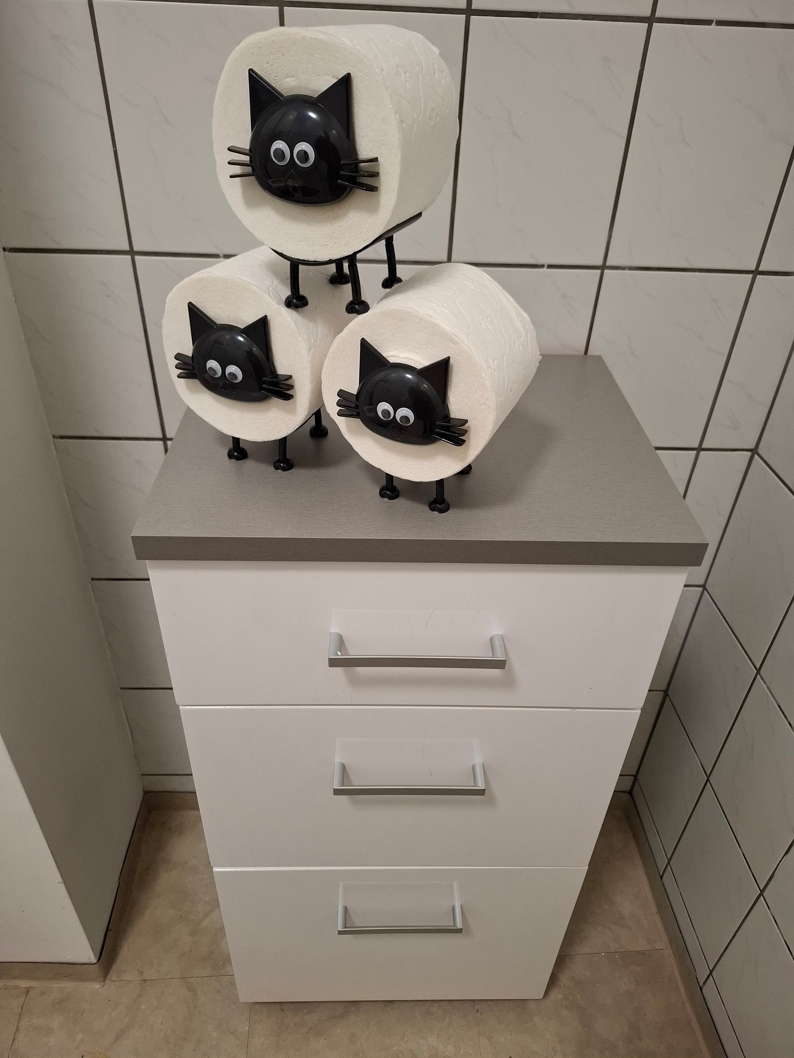 Toilettenpapierhalter Katze