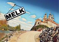 Kühlschrankmagnet Stift Melk beim Fluss