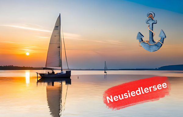 Kühlschrankmagnet Boot am Neusiedlersee
