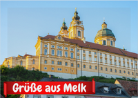 Ansichtskarte Stift Melk von unten