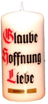 Stumpen Kerze 100/50 Spruch9