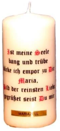 Stumpen Kerze 120/50 Spruch2