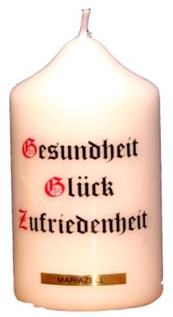 Stumpen Kerze 120/60 Spruch12