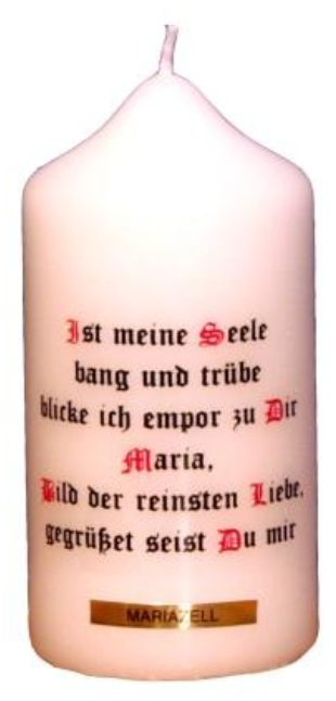 Stumpen Kerze 120/60 Spruch13