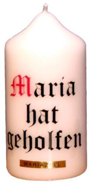 Stumpen Kerze 120/60 Spruch14