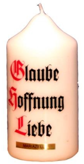 Stumpen Kerze 120/60 Spruch4