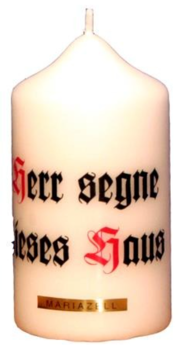 Stumpen Kerze 120/60 Spruch5