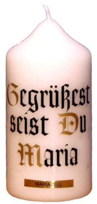 Stumpen Kerze 120/60 Spruch8