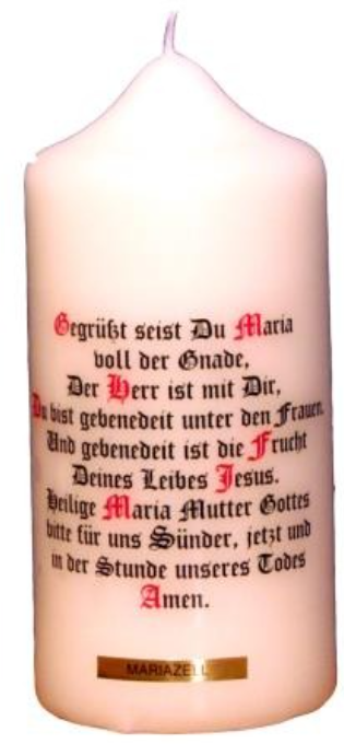 Stumpen Kerze 150/70 Spruch