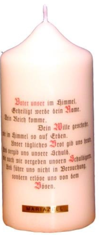 Stumpen Kerze 150/70 Spruch2