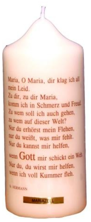 Stumpen Kerze 150/70 Spruch4
