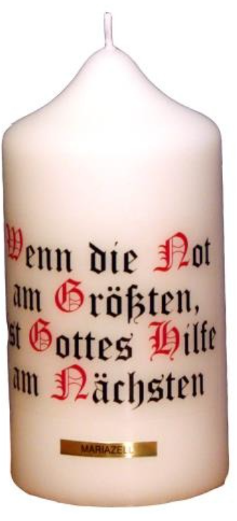 Stumpen Kerze 150/70 Spruch5