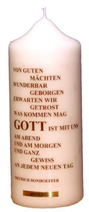 Stumpen Kerze 175/70 Spruch