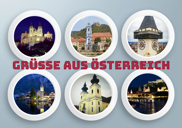 Ansichtskarte Grüße aus Österreich - souverista