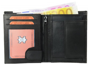 Geldbörse echt Leder RFID Schutz - souverista