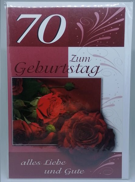 Billet Geburtstag mit Zahlen 2