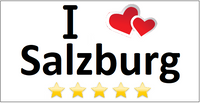 Kühlschrankmagnet I love Salzburg - souverista