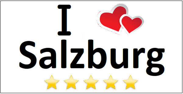 Kühlschrankmagnet I love Salzburg - souverista