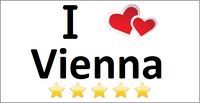 Ansichtskarte I love vienna - souverista