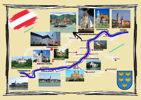Ansichtskarte Wachau Donau