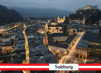 Kühlschrankmagnet Salzburg Abend - souverista