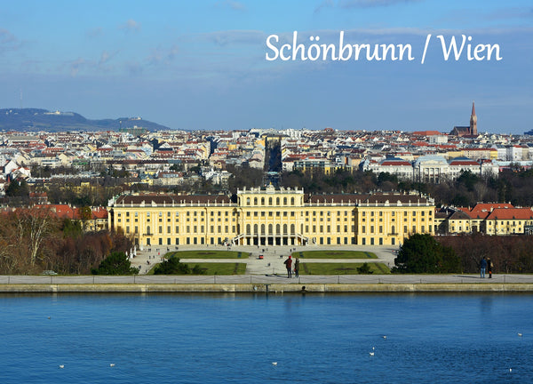 Ansichtskarte Schloss Schönbrunn von Gloriette - souverista