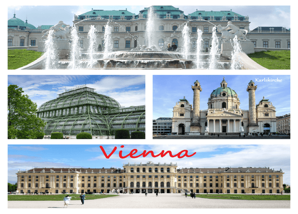 Kühlschrankmagnet Collage Wien 9 - souverista