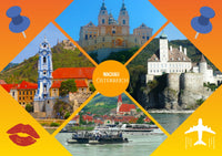 Ansichtskarte Wachau bunt - souverista