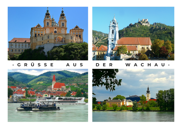 Kühlschrankmagnet Collage aus der Wachau