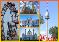 Kühlschrankmagnet Collage Wien 8 - souverista