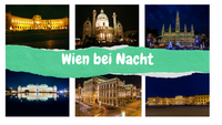 Ansichtskarte Wien bei Nacht - souverista