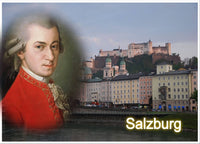 Kühlschrankmagnet Salzburg-Mozart - souverista
