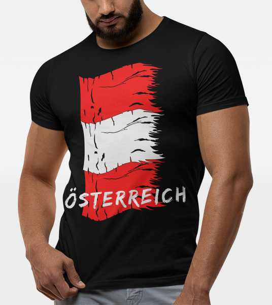 Österreich Flaggen Shirt Unisex-T-Shirt