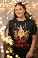 Merry christmas, Weihnachtsmann T-Shirt, Weihnachten Shirt, Geschenk Weihnachten, personalisiertes T-Shirt, Kurzärmeliges Unisex-T-Shirt