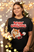Christmas Katze, Merry Christmas, Weihnachts Katze, Kurzärmeliges Unisex-T-Shirt