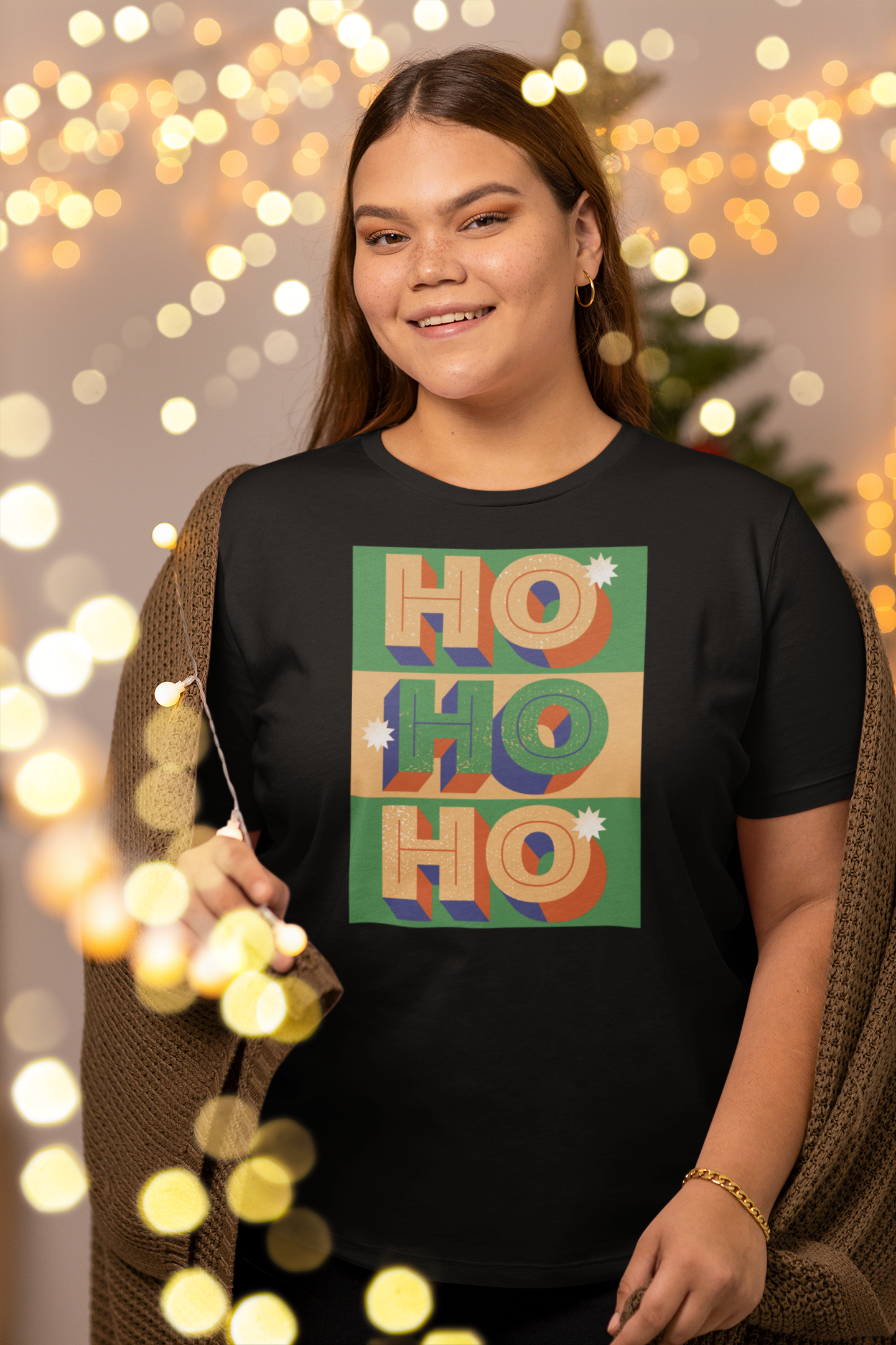 HOHOH, frohe Weihnachten, Kurzärmeliges Unisex-T-Shirt