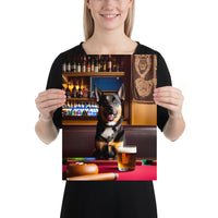 Hund mit Bier