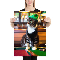 Katze mit Hut in Bar