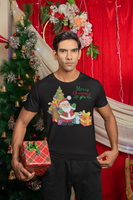 Merry christmas, santa claus, Kurzärmeliges Unisex-T-Shirt
