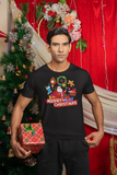 Santa Claus, merry christmas, Kurzärmeliges Unisex-T-Shirt