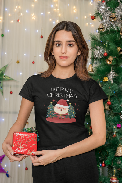 Merry christmas T-Shirt, Kurzärmeliges Unisex-T-Shirt