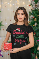 Santas little helper, Weihnachts T-Shirt, Kurzärmeliges Unisex-T-Shirt