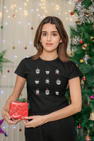 Weihnachtgsfiguren, Kurzärmeliges Unisex-T-Shirt