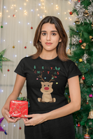 Renntier Rudolf, Weihnachtsmann T-Shirt, Weihnachten Shirt, Geschenk Weihnachten, personalisiertes T-Shirt, Kurzärmeliges Unisex-T-Shirt