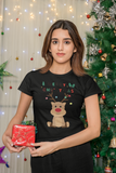 Renntier Rudolf, Weihnachtsmann T-Shirt, Weihnachten Shirt, Geschenk Weihnachten, personalisiertes T-Shirt, Kurzärmeliges Unisex-T-Shirt