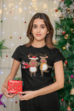 Frohe Weihnachten, Renntier T-Shirt, Kurzärmeliges Unisex-T-Shirt