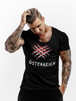 Österreich rot weiß rot Unisex-T-Shirt