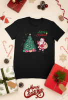 Merry Christmas, Santa Claus, Weihnachts T-Shirt, Kurzärmeliges Unisex-T-Shirt